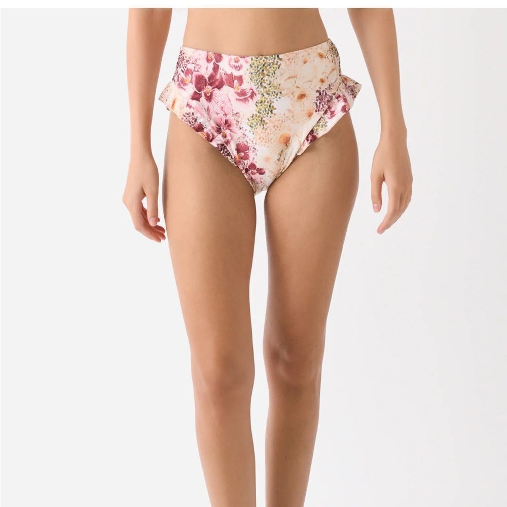 Agua by Agua Bendita Jengibre Sabanero Dorado embroidered high-rise bikini $380